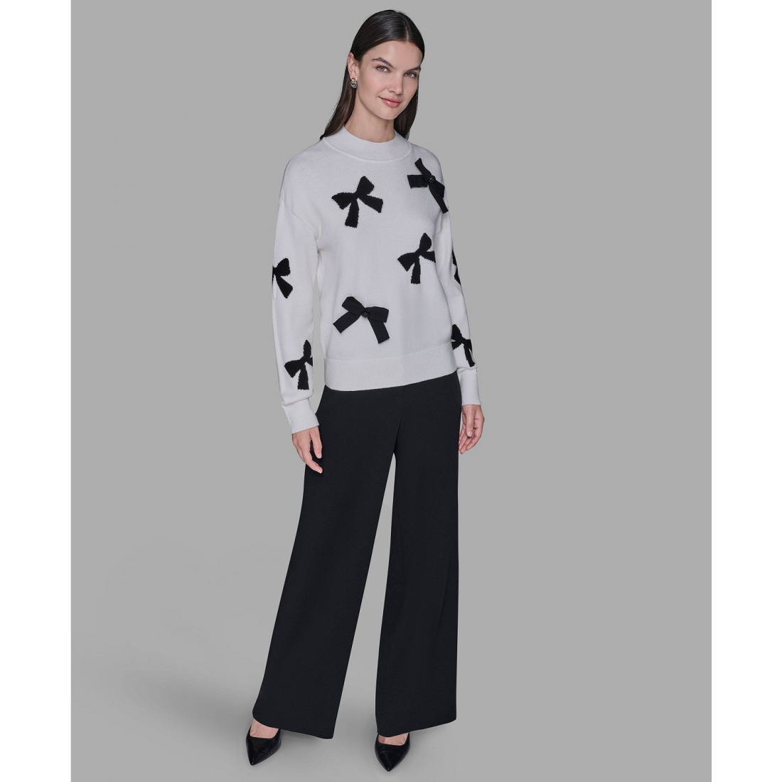Pull 'All-Over Bow' pour Femmes