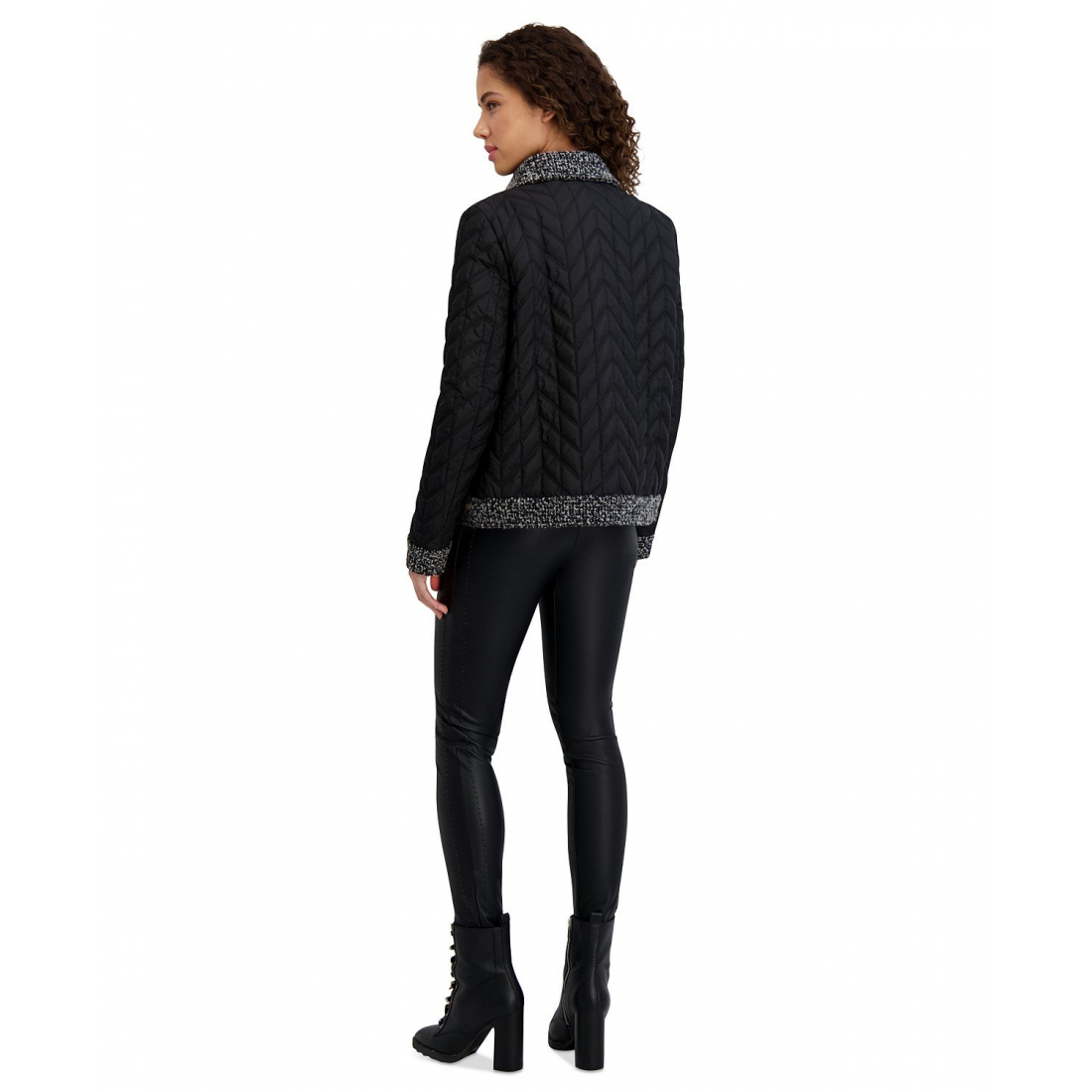 Manteau 'Quilted Tweed-Trim' pour Femmes