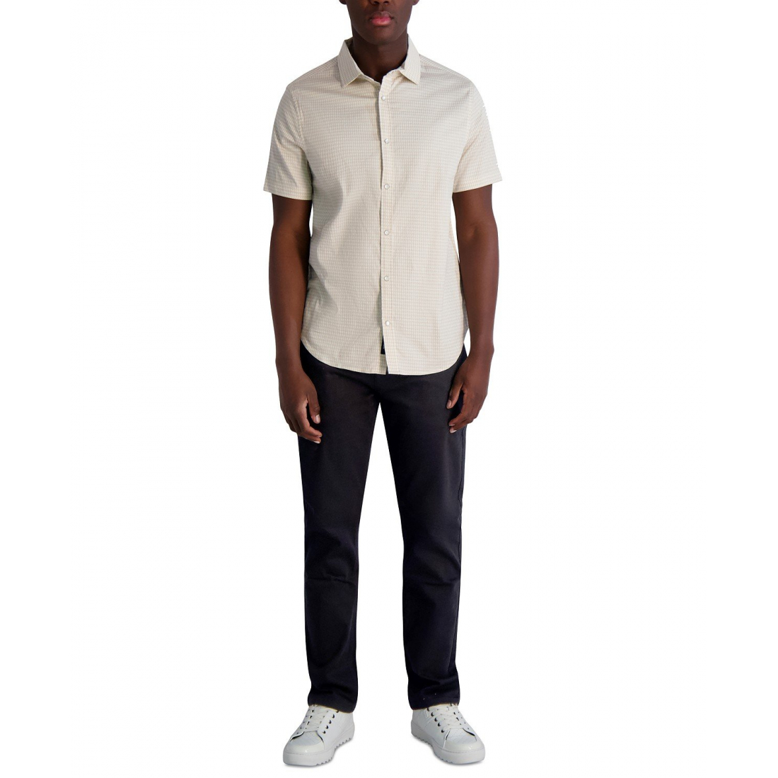 Chemise 'Woven Houndstooth' pour Hommes