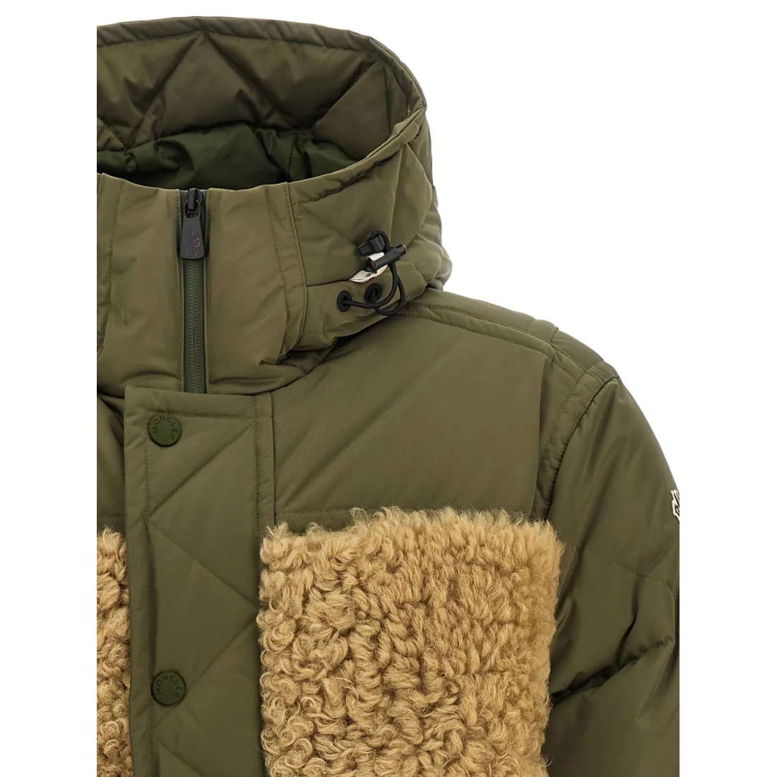 Men's 'Grifford Shearling-Panels' Puffer Jacket