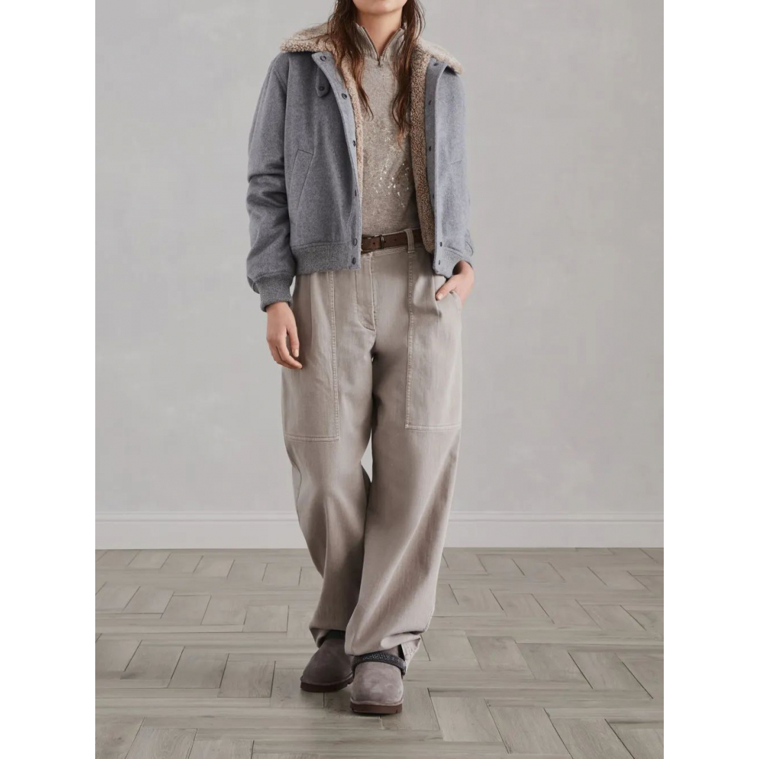 Pull à col roulé 'Ribbed Knit' pour Femmes