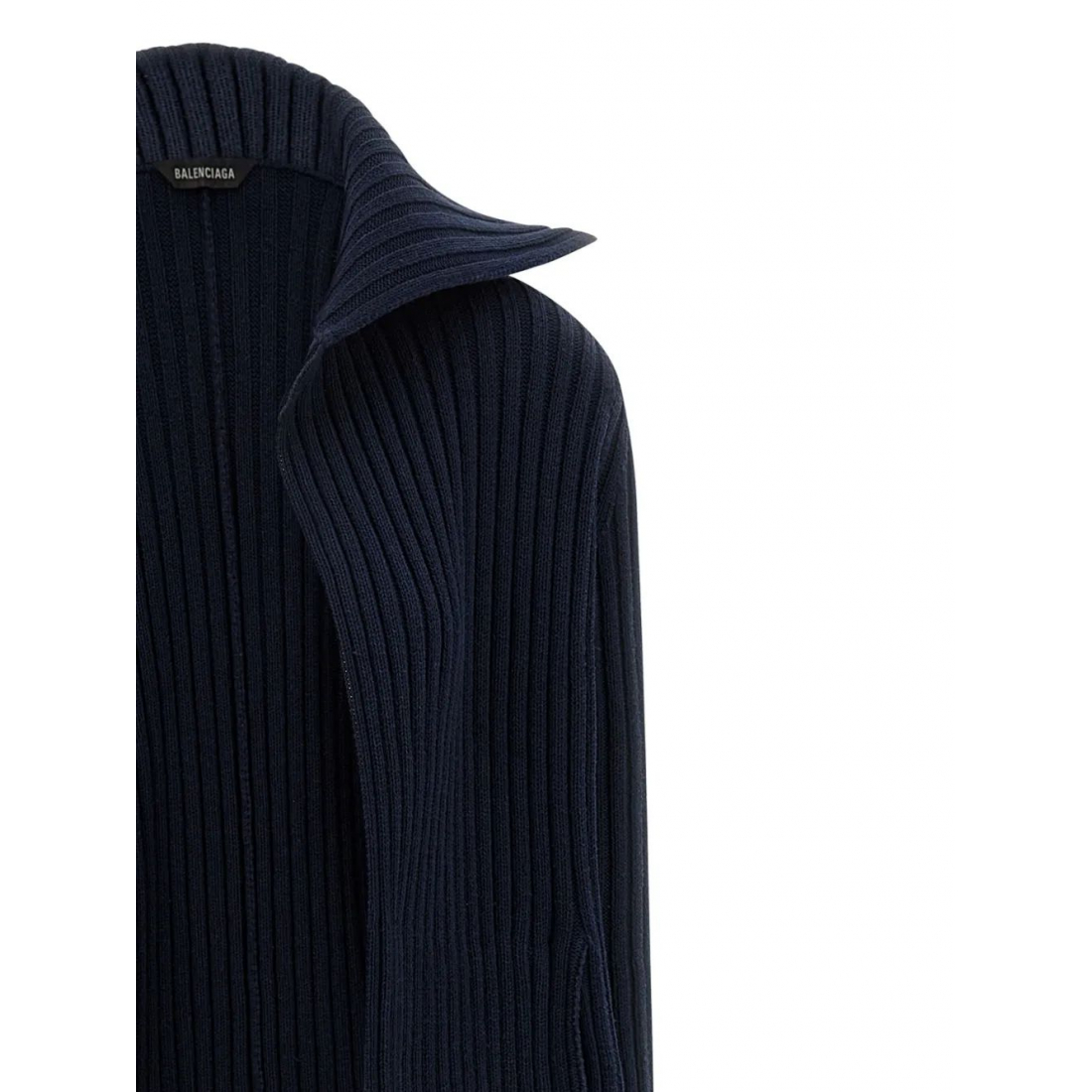 'Ribbed Shawl-Collar' Strickjacke für Damen