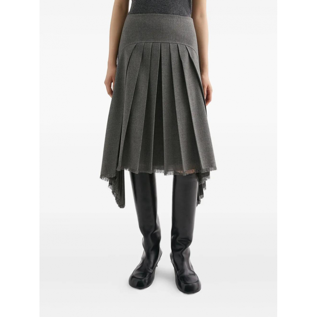 Jupe Midi 'Pleated' pour Femmes