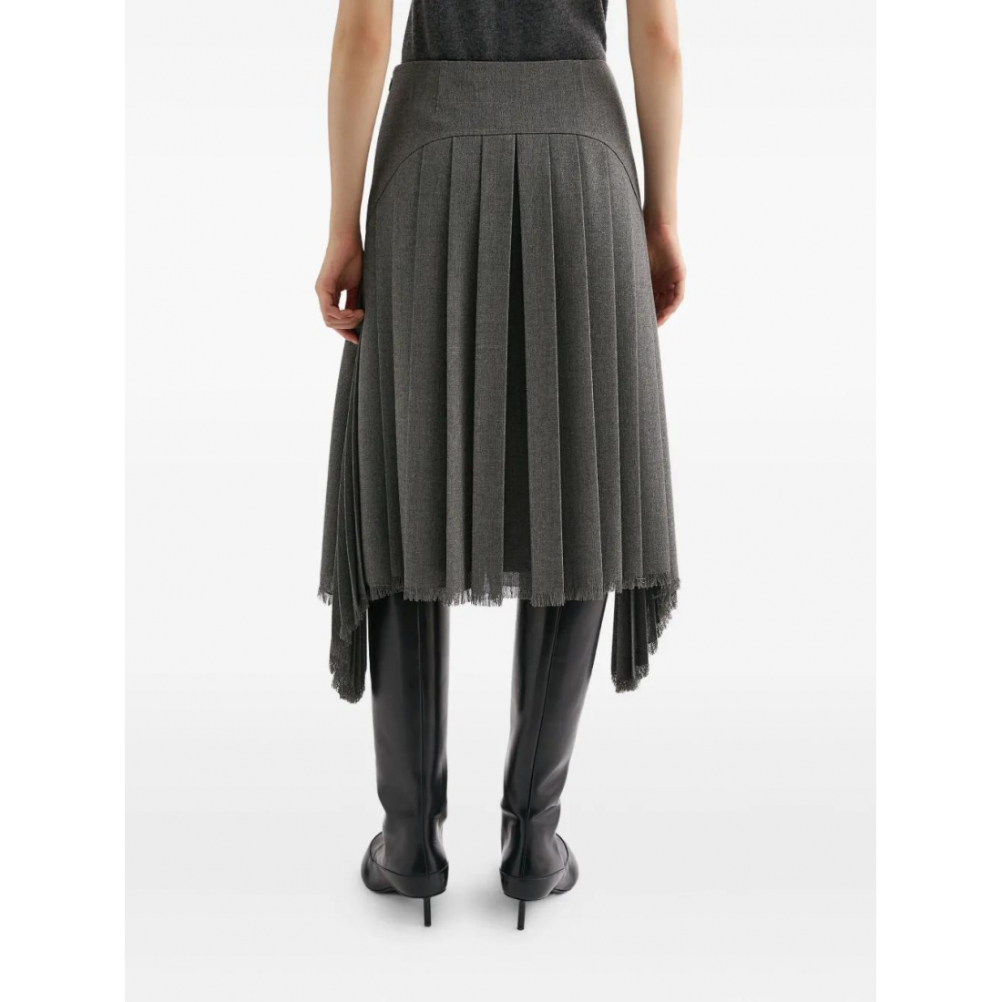 Jupe Midi 'Pleated' pour Femmes