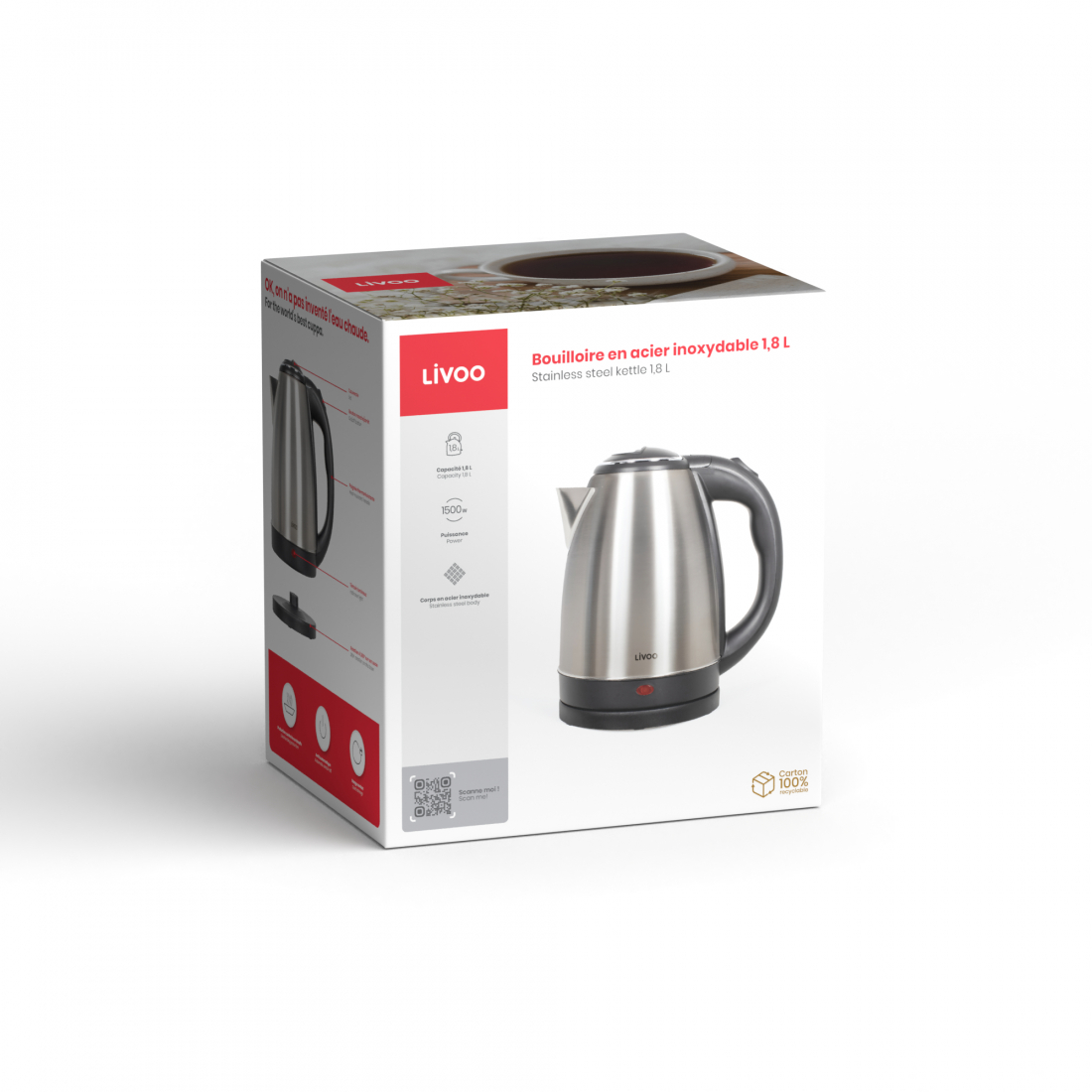 1.8L Stainless Steel Kettle