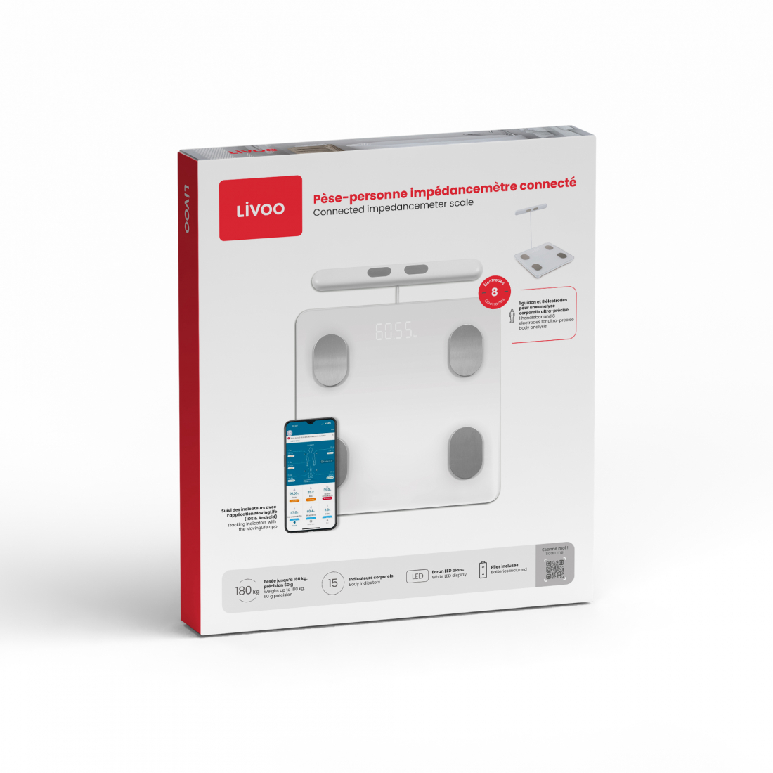 Pèse-personne impédancemètre connecté