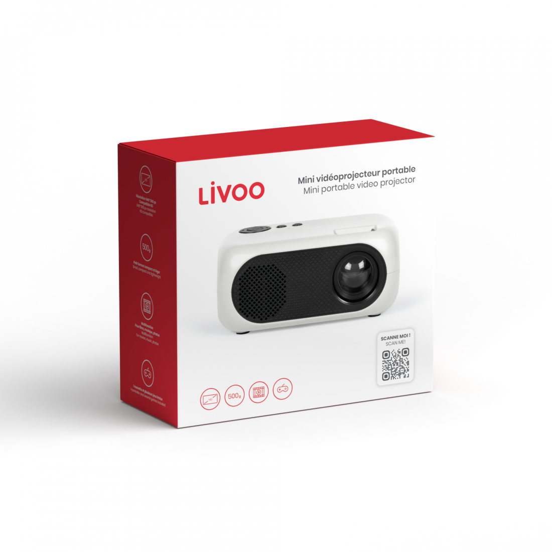 Mini vidéoprojecteur portable