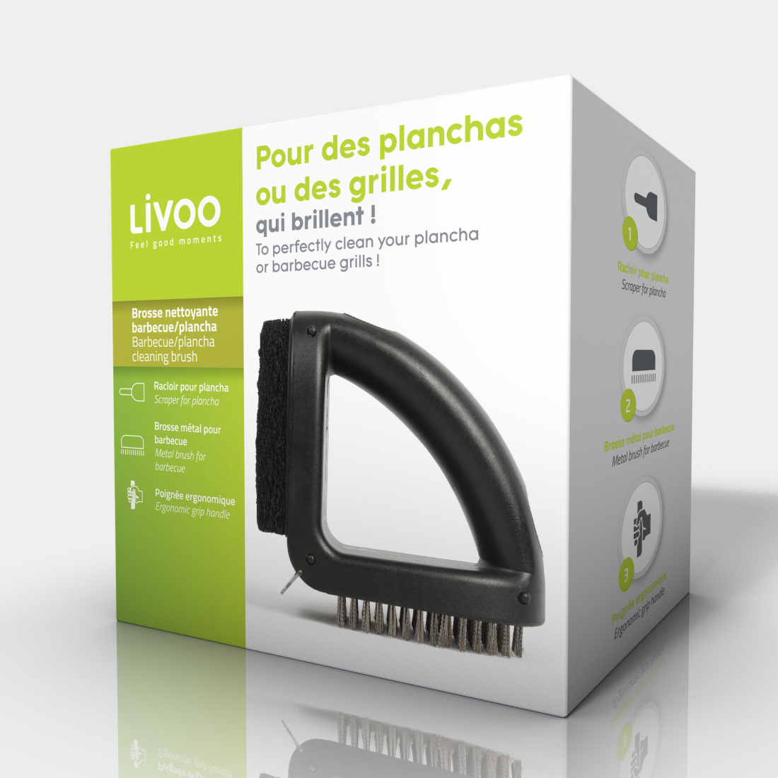 Brosse nettoyante barbecue/plancha