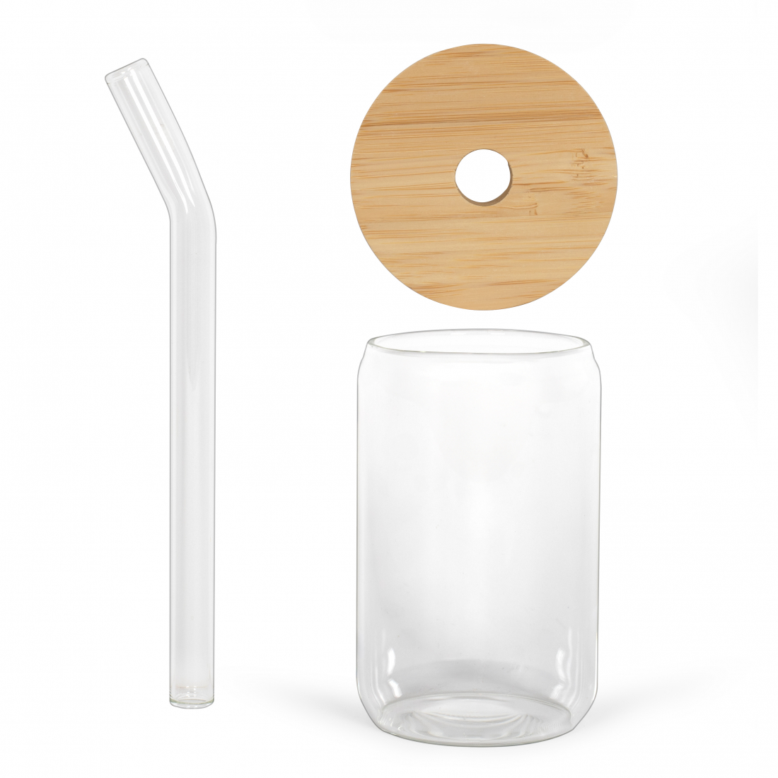 Set Of 2 Glasses With Straws