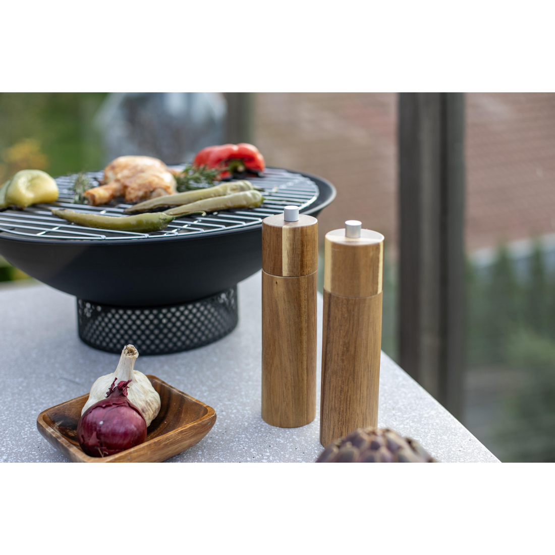 Set de 2 moulins sel et poivre manuels