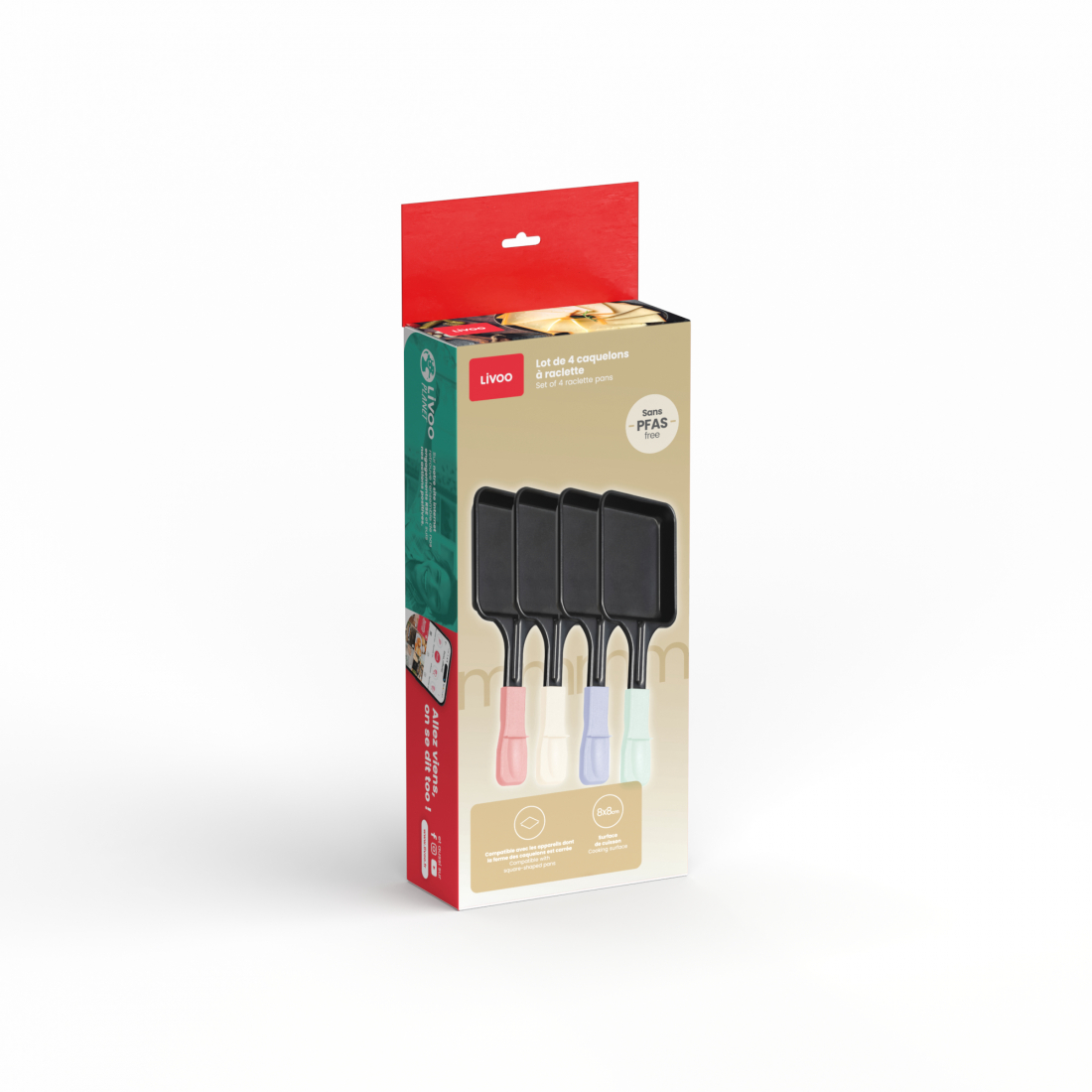 Set Of 4 Raclette Pots