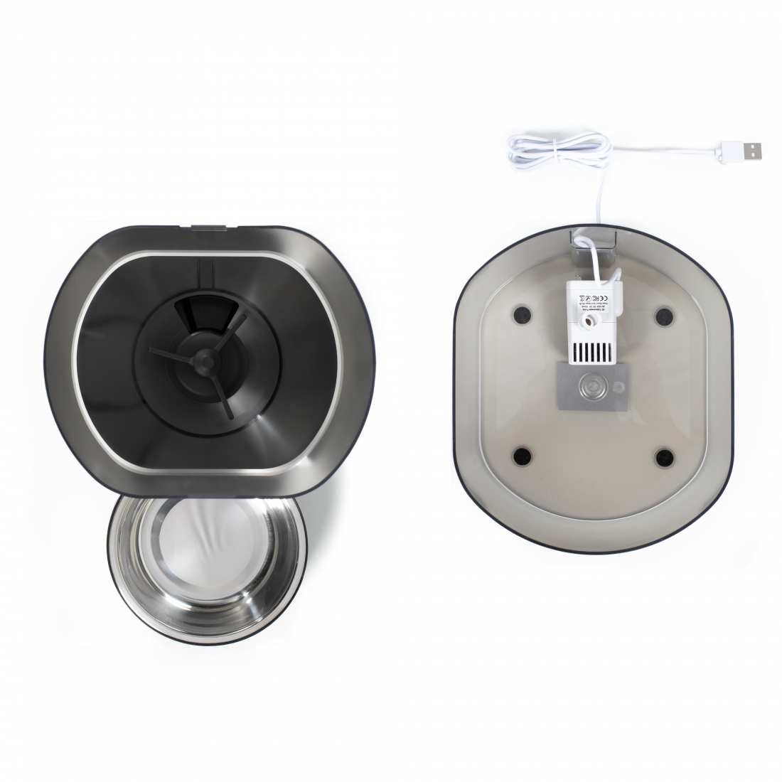 Distributeur de croquettes automatique et fontaine à eau