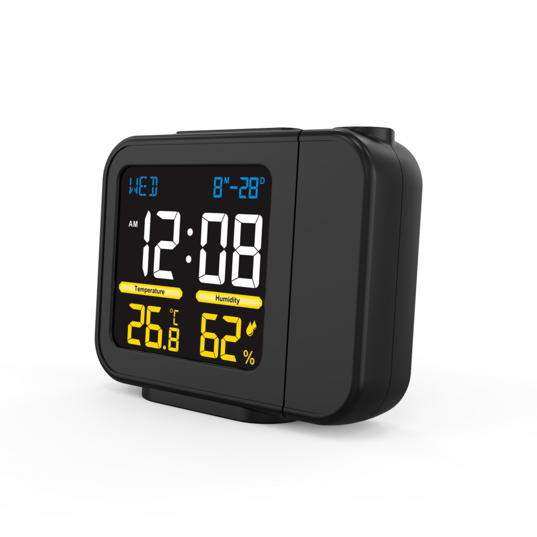 Station météo avec projection de l’heure