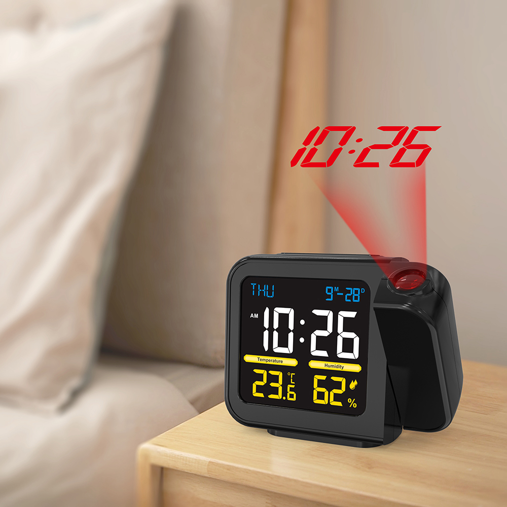 Station météo avec projection de l’heure