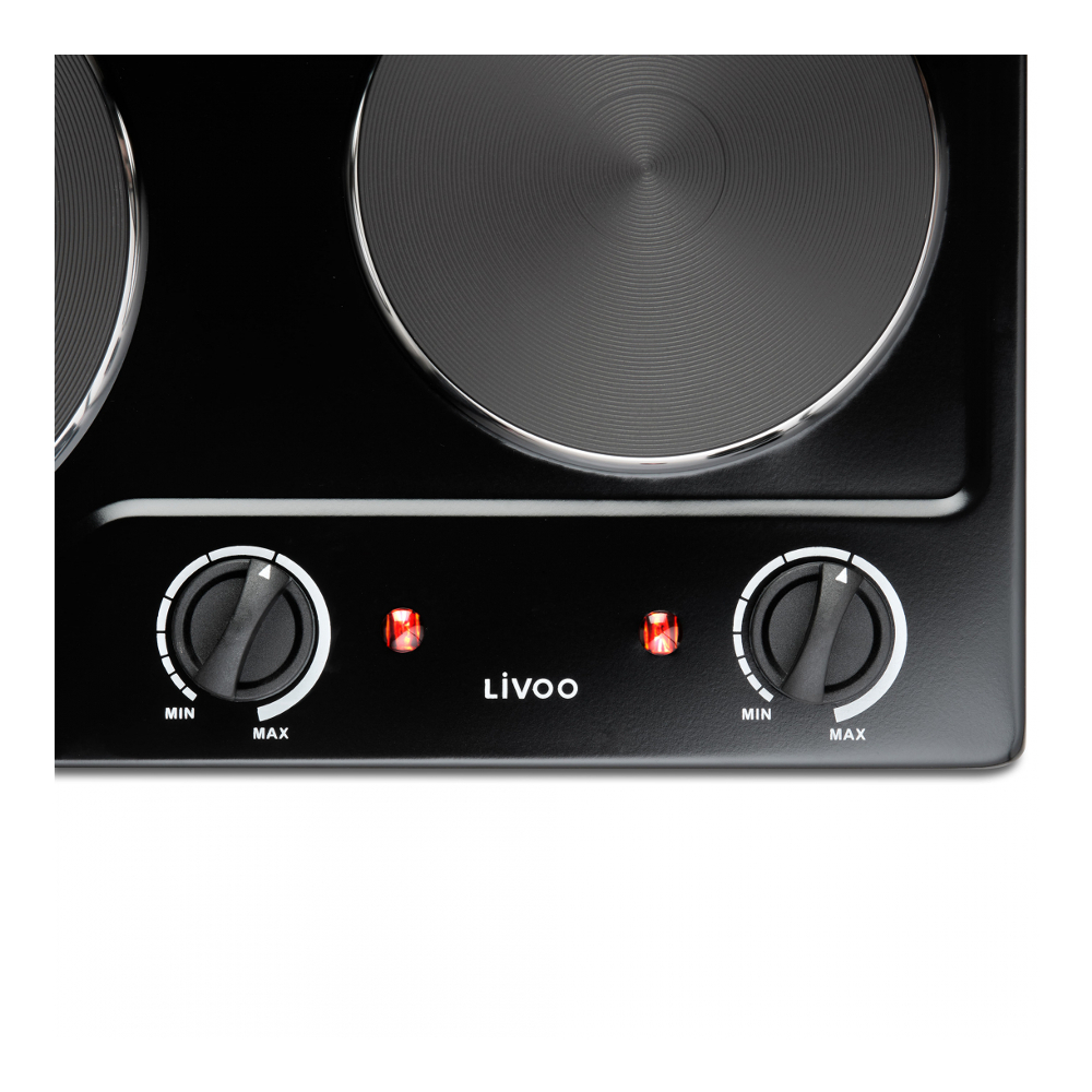 Plaque de cuisson électrique double encastrable