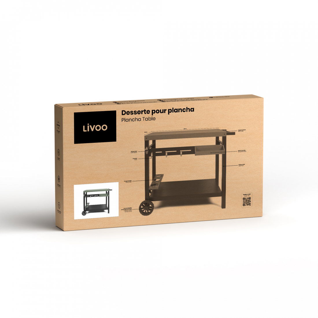 Desserte pour plancha