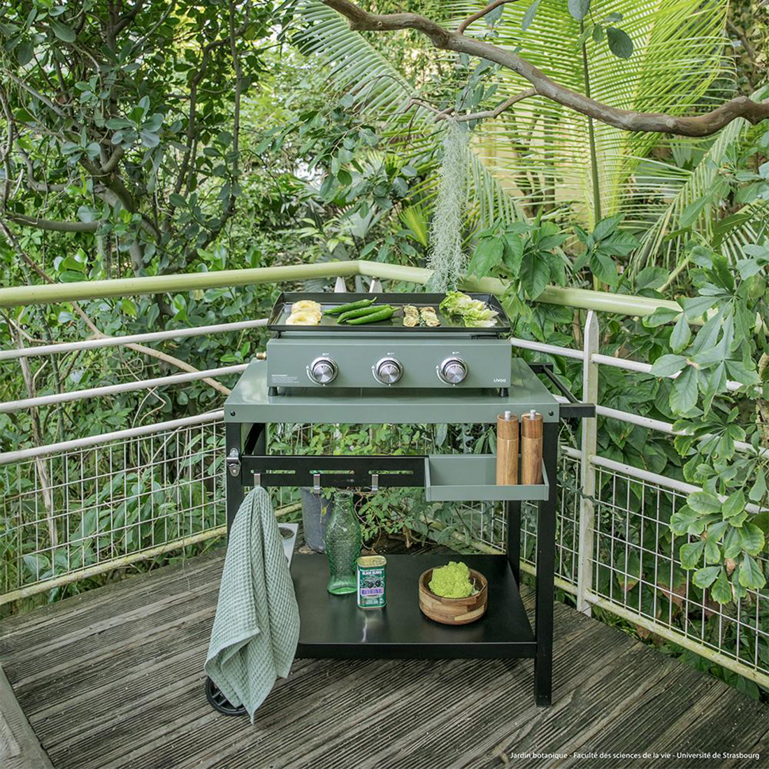 Desserte pour plancha