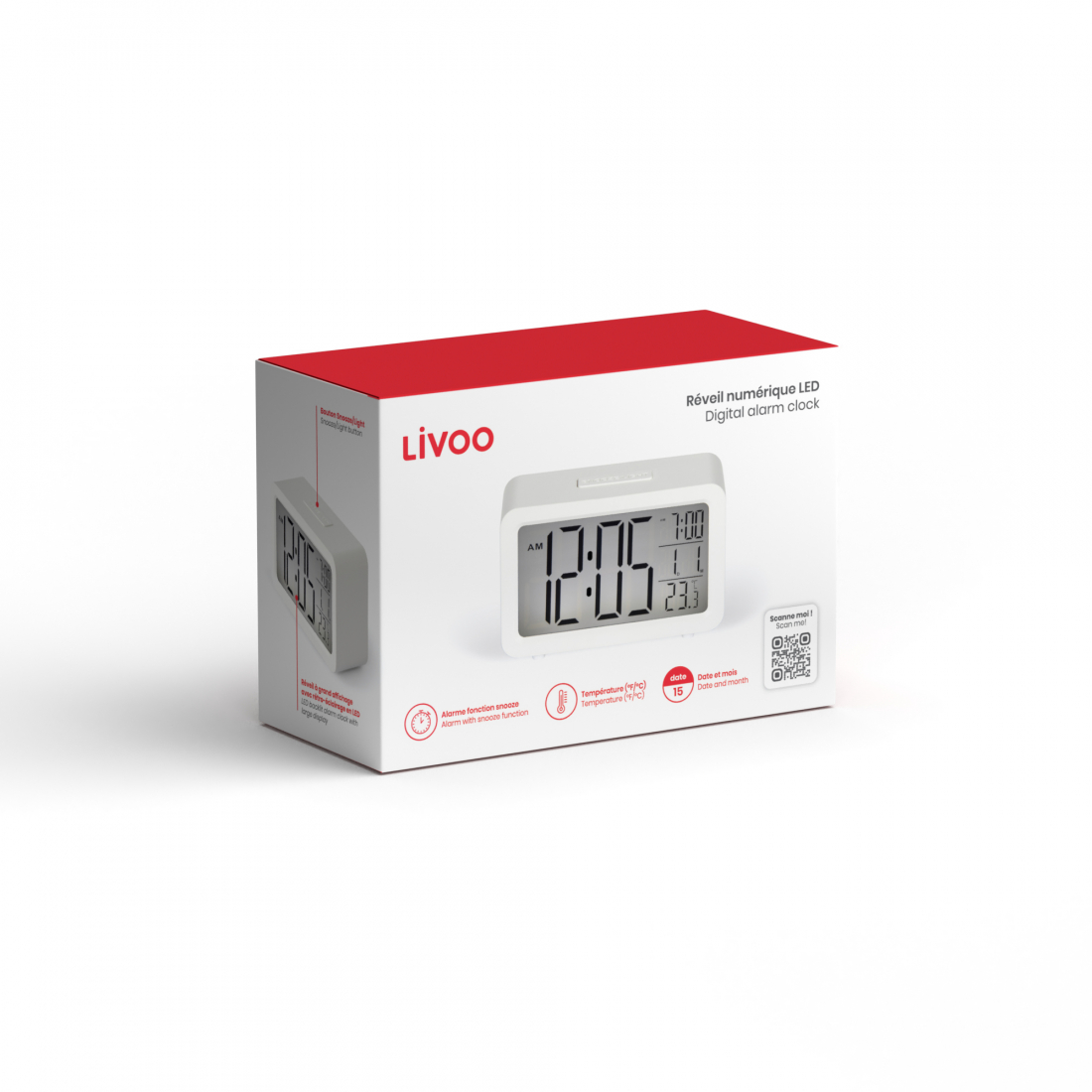 Réveil numérique LED