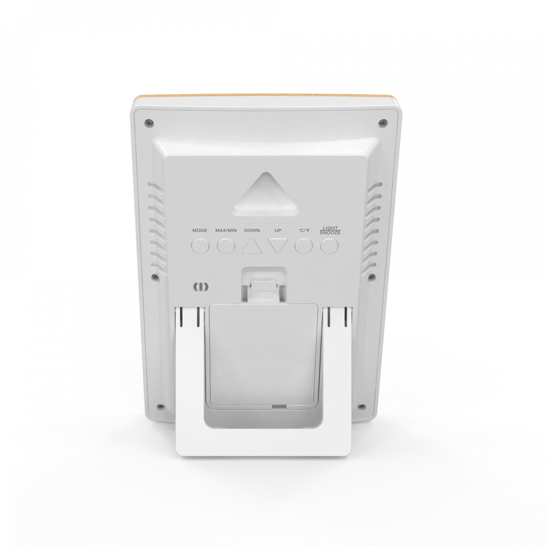 Station météo effet bois