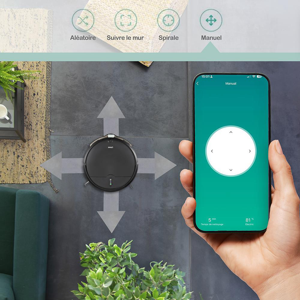 Wash'Up Connected Robot Vacuum Cleaner