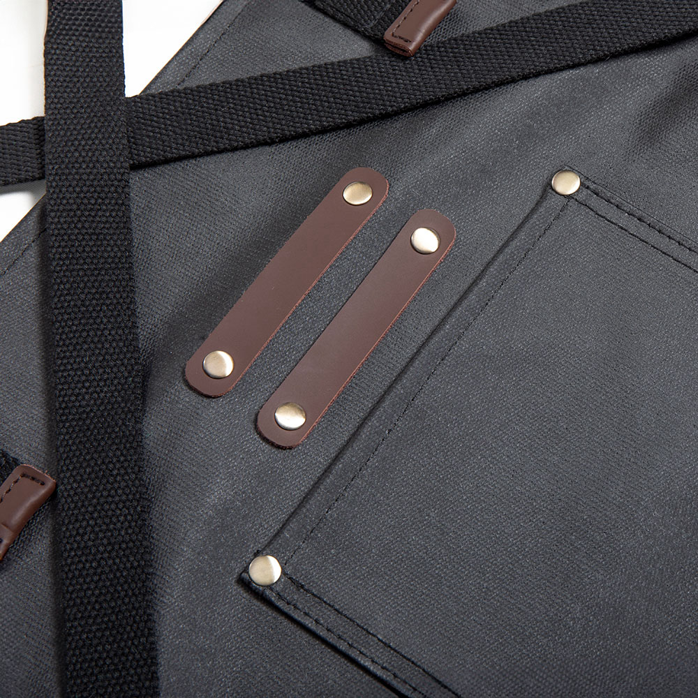 Coated Canvas And Leather Apron