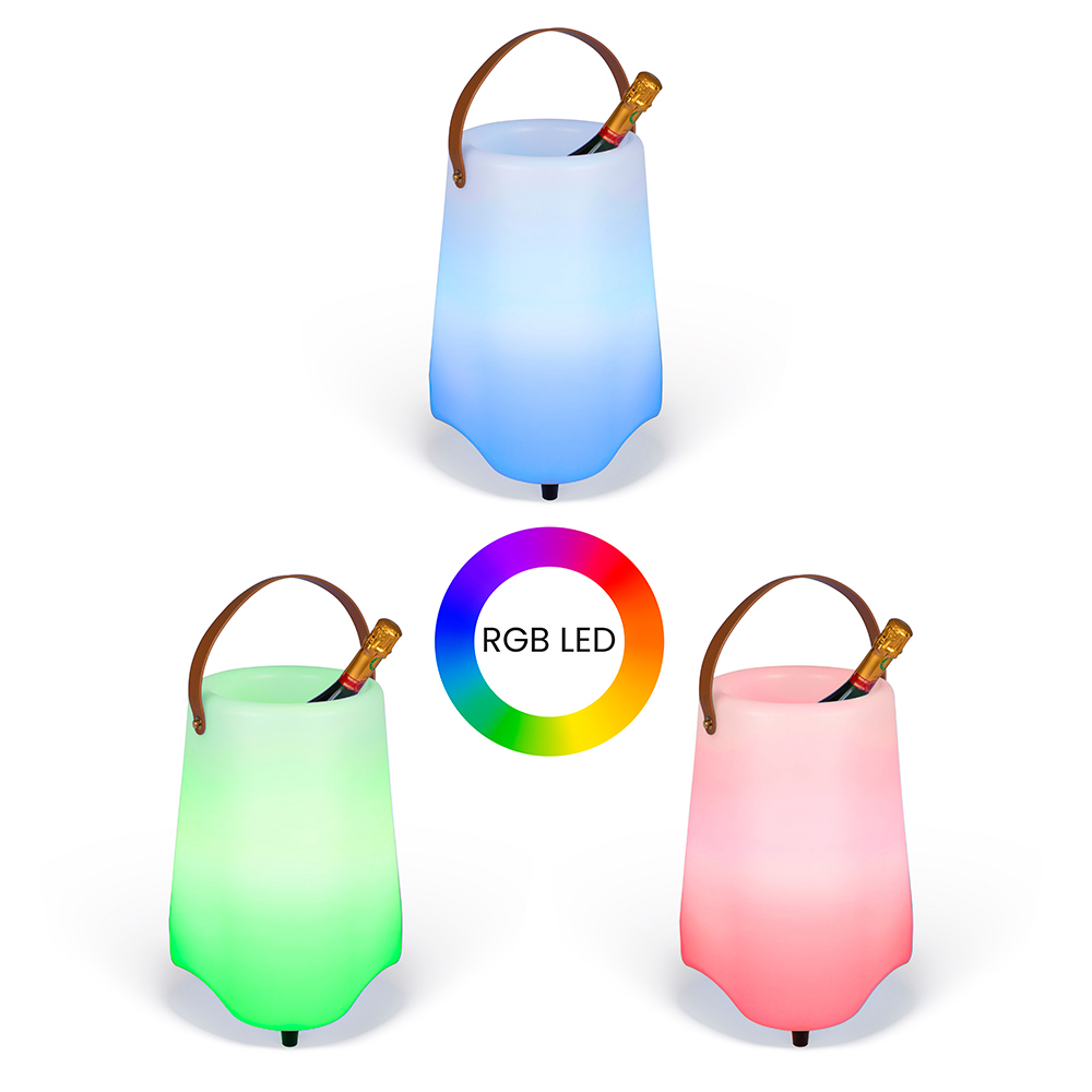 Seau à champagne lumineux