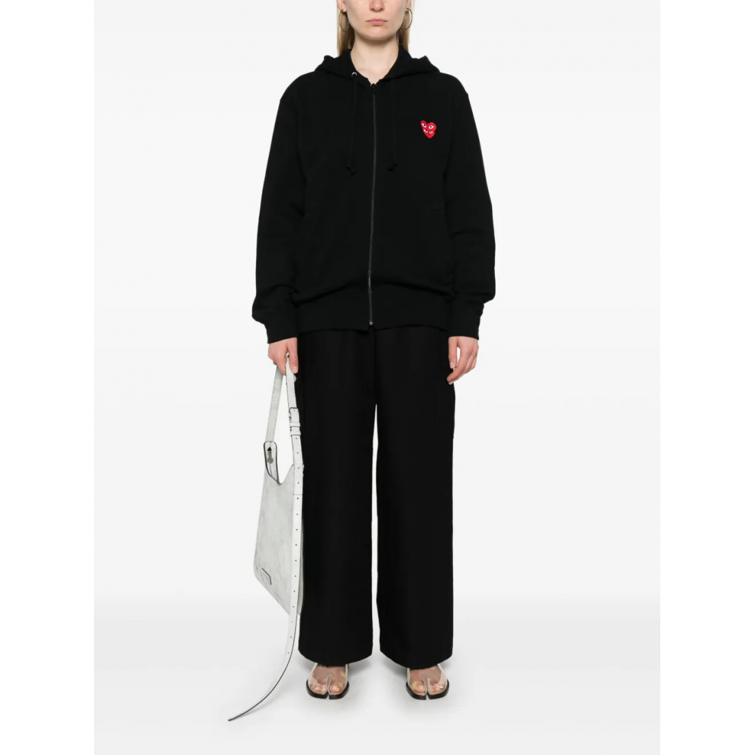 Sweatshirt à capuche  'Double Heart-Patch' pour Hommes