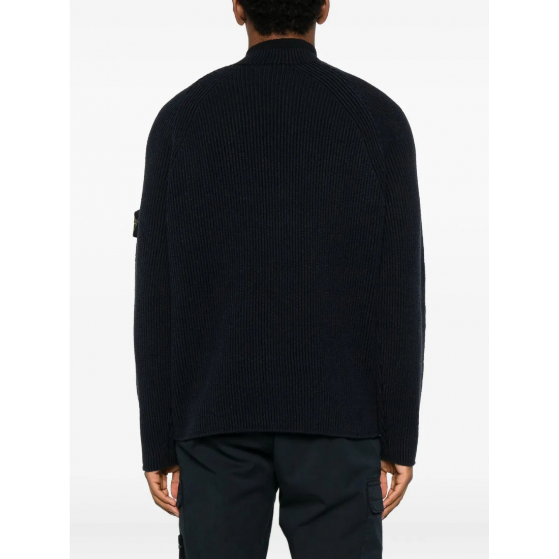 'Ribbed Zip-Neck' Pullover für Herren