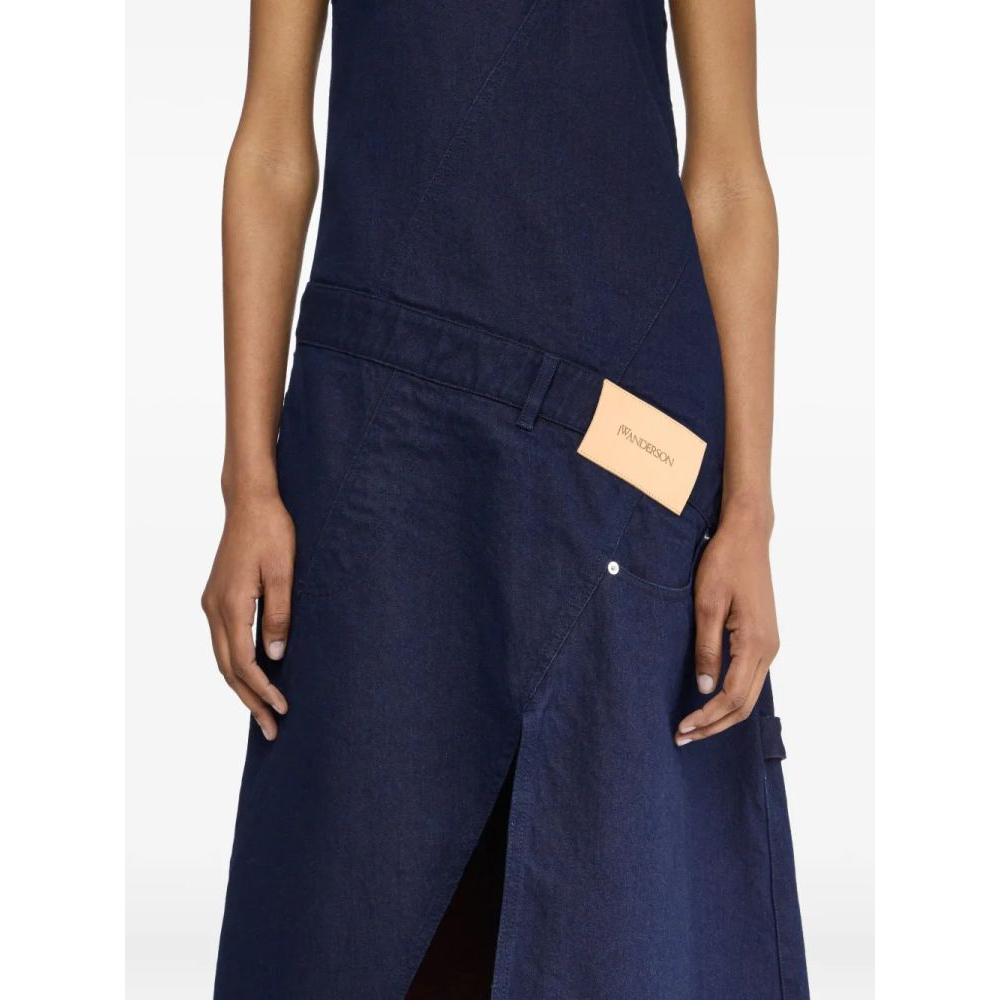 Robe Midi 'Denim Panelled' pour Femmes