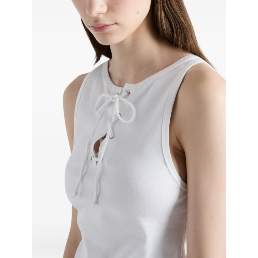 'Lace-Up' Trägershirt für Damen