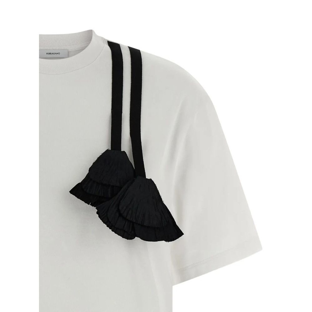 T-shirt 'Pleated-Tassel' pour Femmes