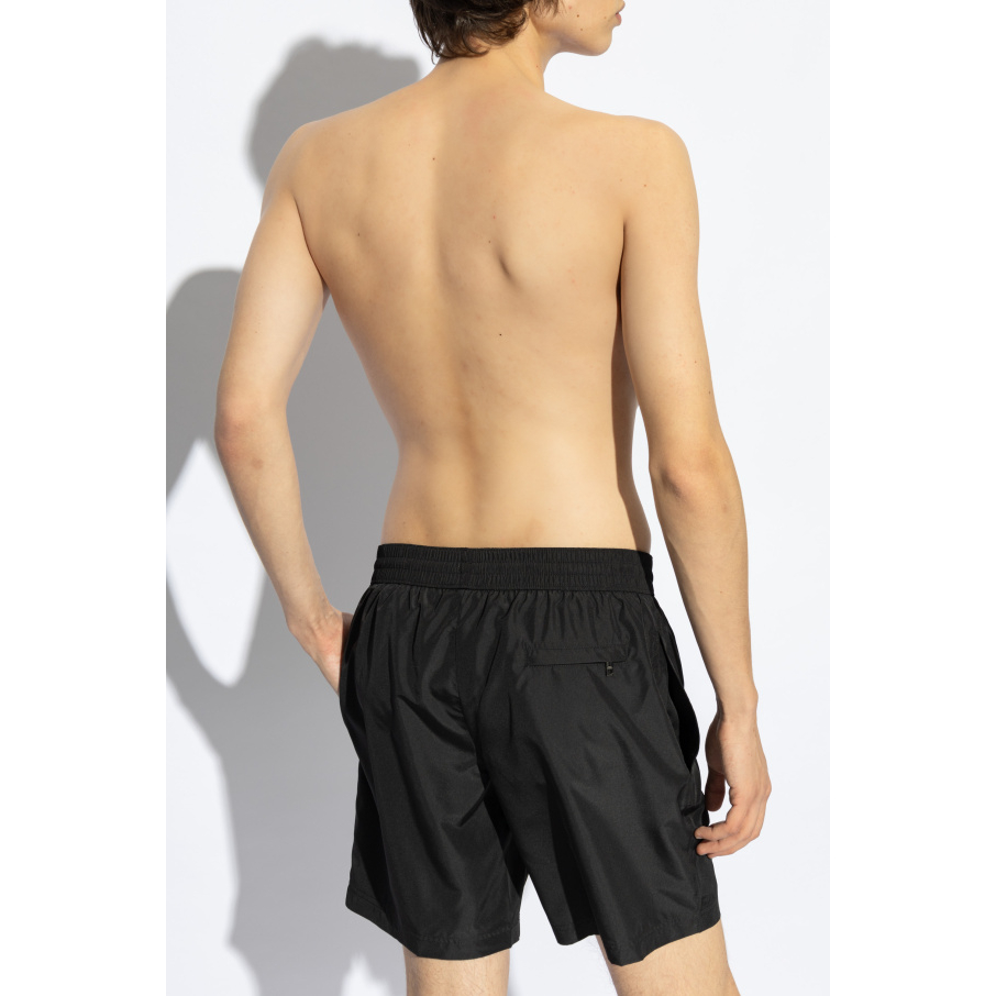 Men's 'Logo-Plaque' Swimming Shorts