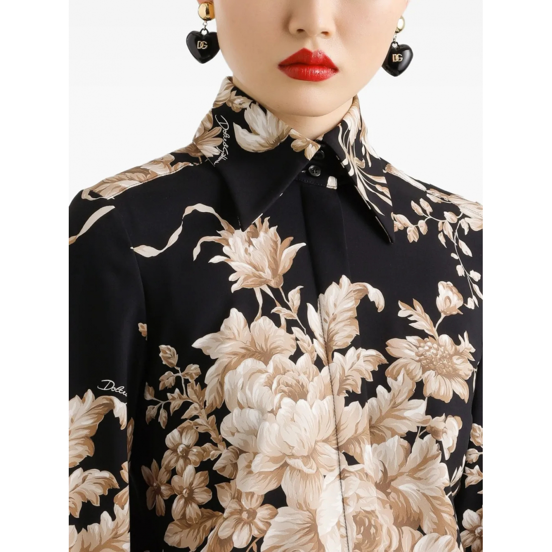 'Floral Print' Hemd für Damen