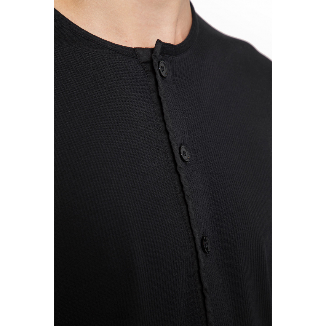 Men's 'Button-Placket' Long-Sleeve T-Shirt