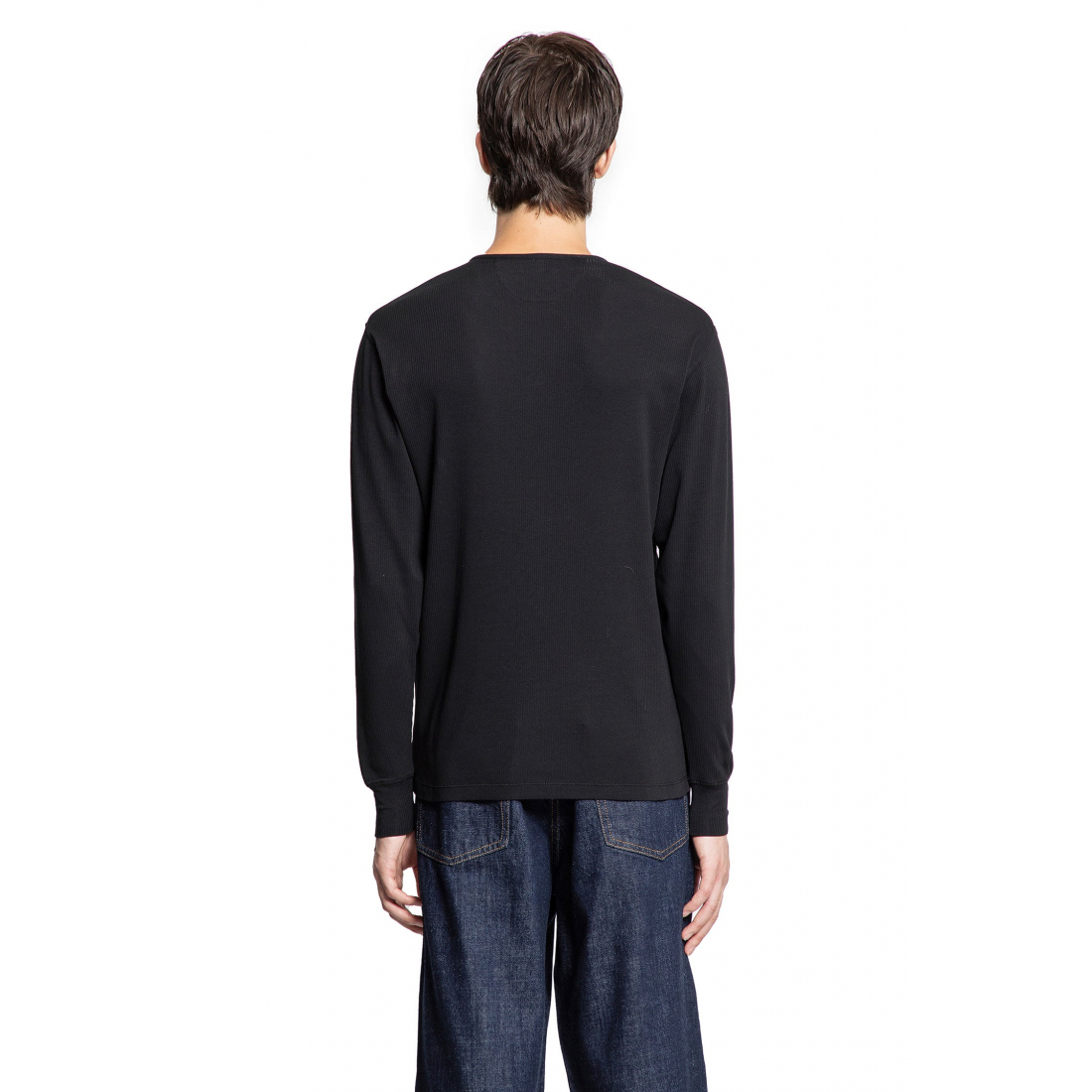 Men's 'Button-Placket' Long-Sleeve T-Shirt