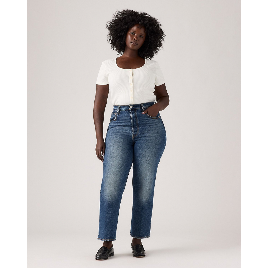 Jeans 'Ribcage Straight Ankle' pour Femmes