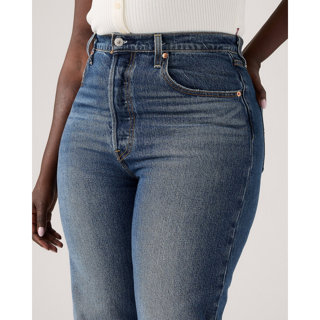 Jeans 'Ribcage Straight Ankle' pour Femmes