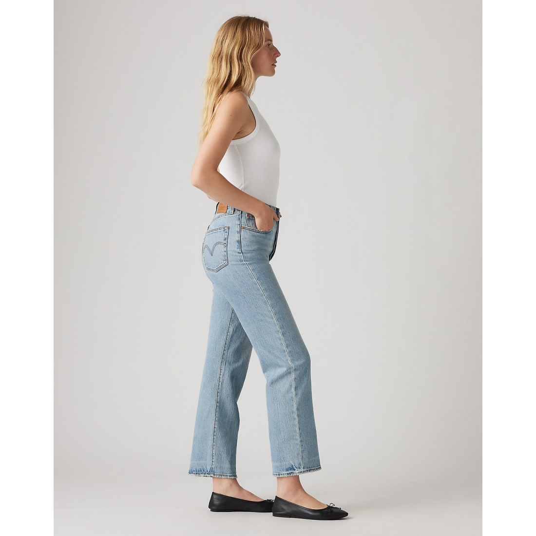 Jeans 'Ribcage Straight Ankle' pour Femmes