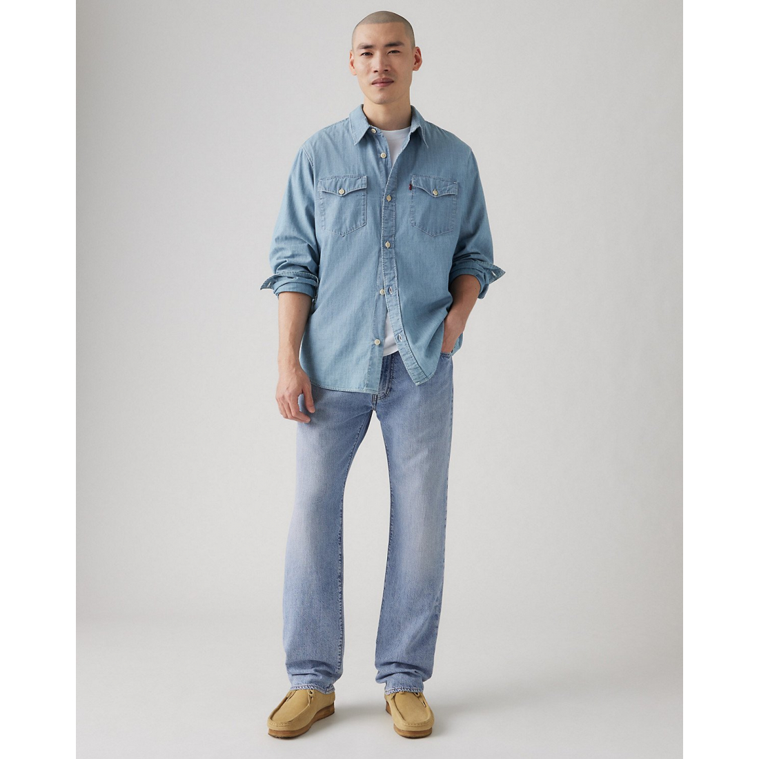 Men's '555™ Relaxed Straight Linen+ Denim' Jeans