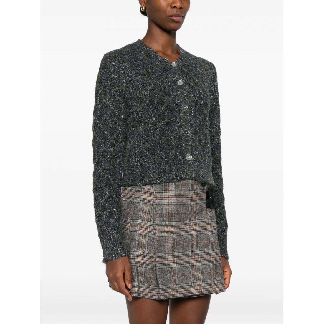 Women's 'Metallic-Knit' Cardigan