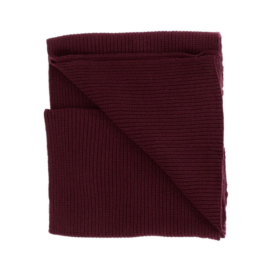 'Ribbed Logo-Patch' Wollschal für Damen