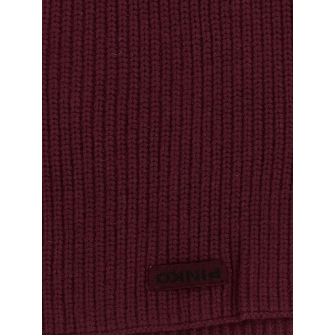 'Ribbed Logo-Patch' Wollschal für Damen