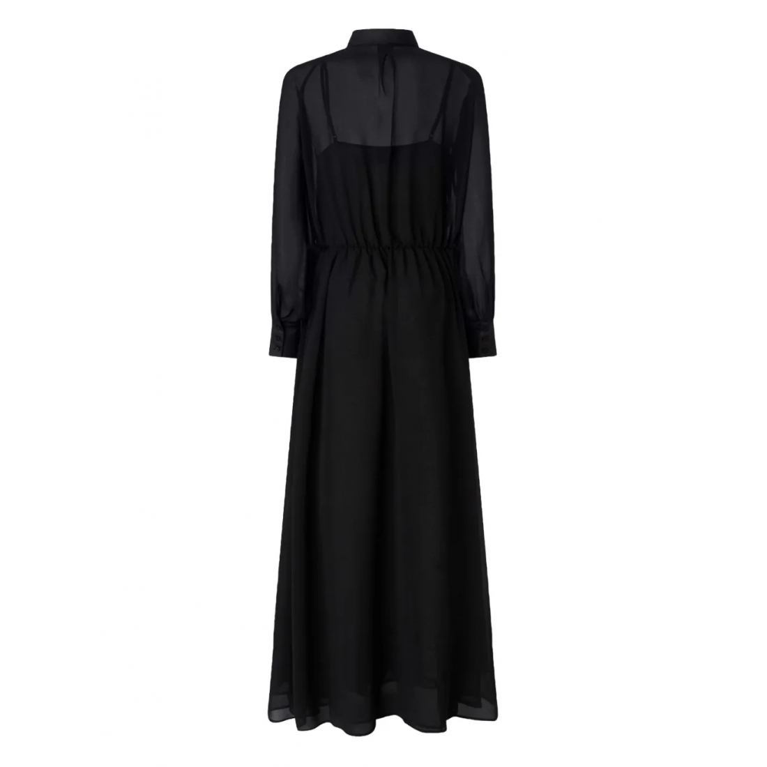 'Sheer-Panel' Midi Kleid für Damen