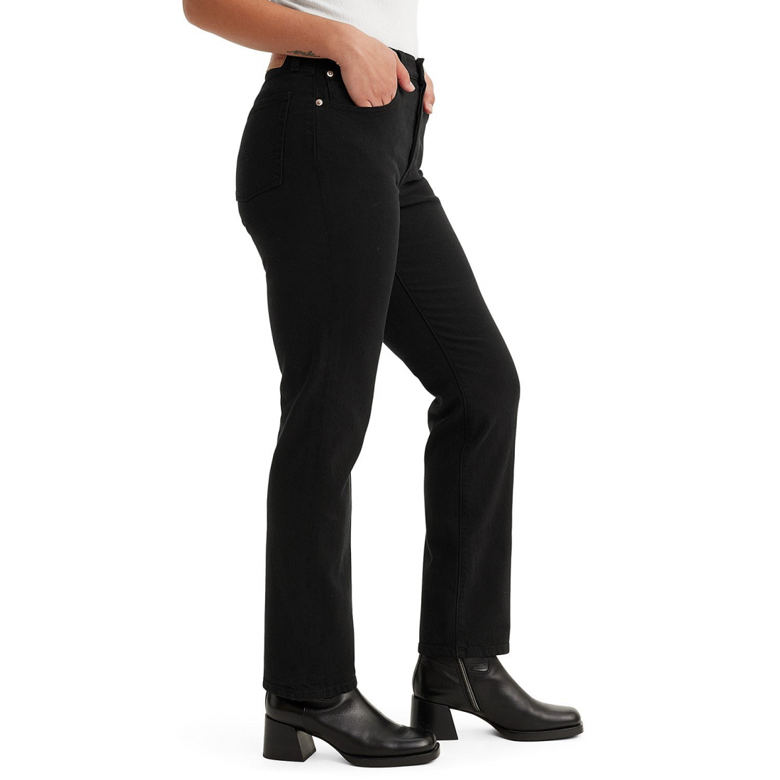 Jeans '501 Original-Fit Straight-Leg' pour Femmes