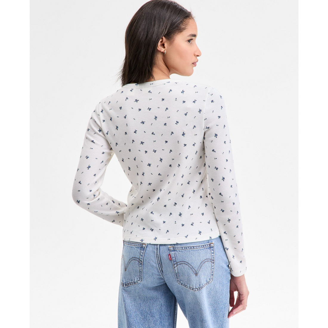 Top à manches longues 'Dana Henley' pour Femmes