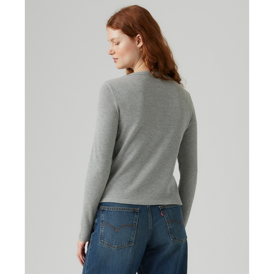 Top à manches longues 'Dana Henley' pour Femmes