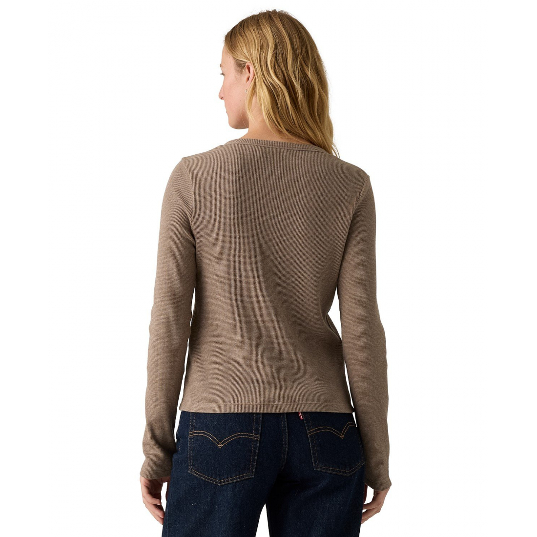 Top à manches longues 'Dana Henley' pour Femmes