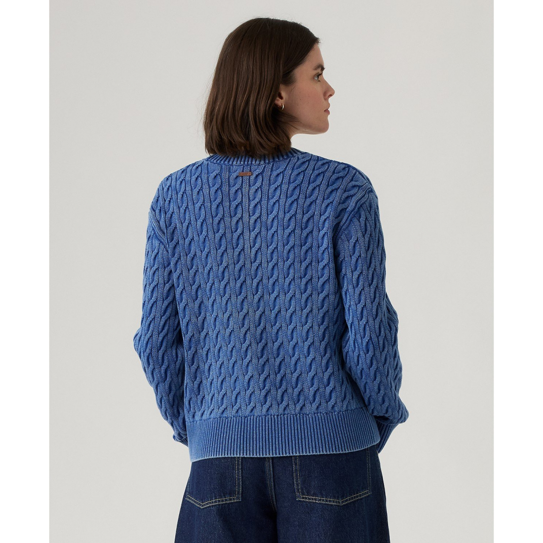 Women's 'Boyfriend Cable Crewneck' Sweater