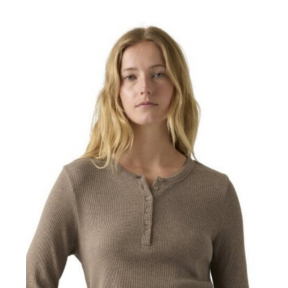 Top à manches longues 'Dana Henley' pour Femmes