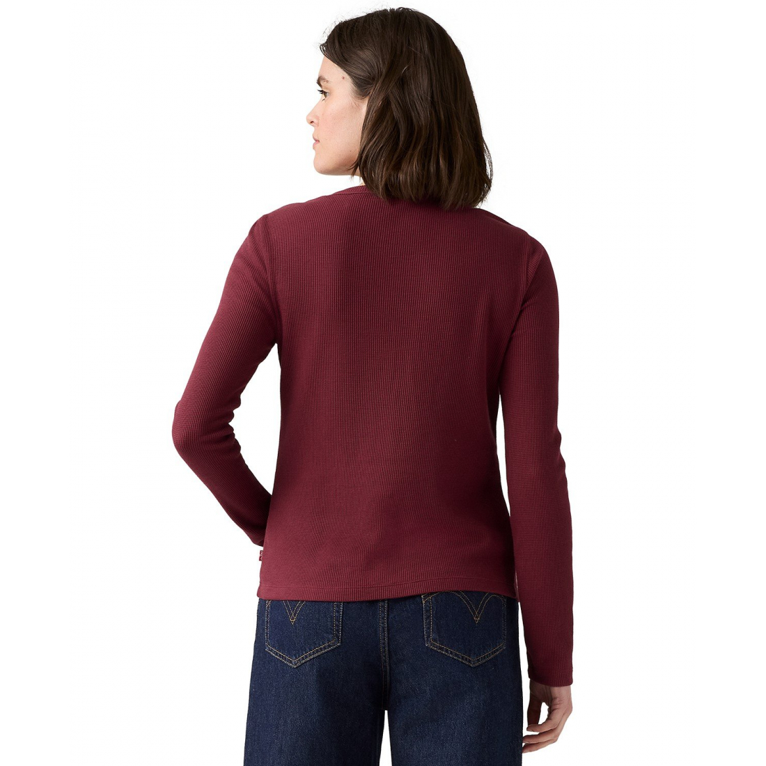 Top à manches longues 'Dana Henley' pour Femmes